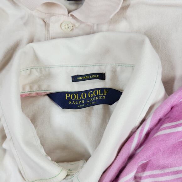 Vintage Polo Ralph Lauren Shirt Size M Lot of 4 Y2k Chaps Striped Golf Spring - Picture 8 of 16